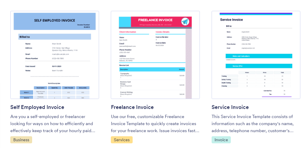 free invoice templates