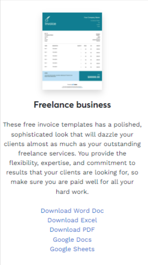 free invoicing templates