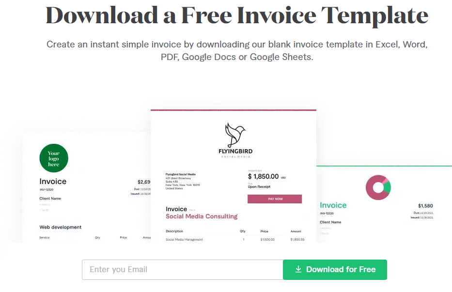 free template invoice