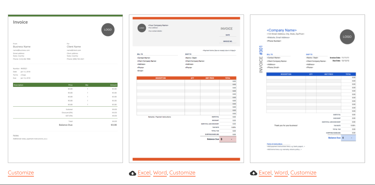 freelancer invoicing